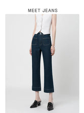 Load image into Gallery viewer, Petite Flare High-Waist Jeans