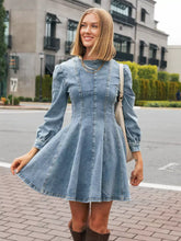 Load image into Gallery viewer, Denim Darling Mini Dress