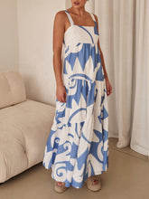 Carica l&#39;immagine nel visualizzatore di Gallery, Bohemian Geometric Print Maxi Dress