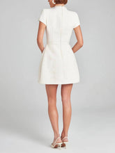 Charger l&#39;image dans la galerie, Exquisite And Playful Pearl Trim Pocket Mini Dress