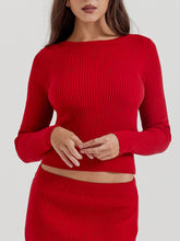 Indlæs billede til gallerivisning Scarlet Cashmere Blend Bow Sweater