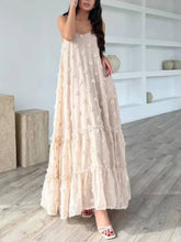 Load image into Gallery viewer, Pretty Flower Decor A-Line Layered Loose Maxi Dress