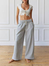 Load image into Gallery viewer, Casual And Lazy Style Home Wide Leg Pants