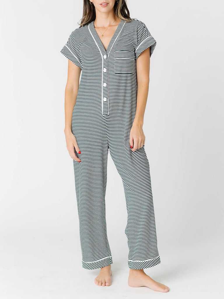 Striped Jumpsuit Pajamas