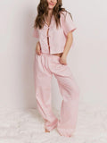 Pink Loose Pajama Set