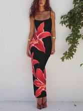 Load image into Gallery viewer, Unforgettable Abstract Floral Print Maxi Dress