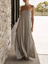 Load image into Gallery viewer, Diamond Print Bohemian Maxi Dress