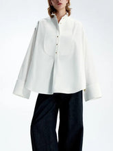 Load image into Gallery viewer, Statement Button Tuxedo Shirt &amp; Fringed Trim Pants