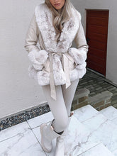 Load image into Gallery viewer, Freya Belted Fur Coat