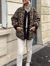 Load image into Gallery viewer, Casual Loose Leopard Print Long Sleeve Jacket