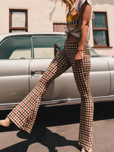 Load image into Gallery viewer, Versatile Casual Plaid Bootcut Trousers