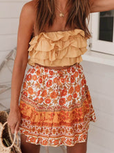 Carica l&#39;immagine nel visualizzatore di Gallery, Bohemian Ethnic Ruffle Skirt