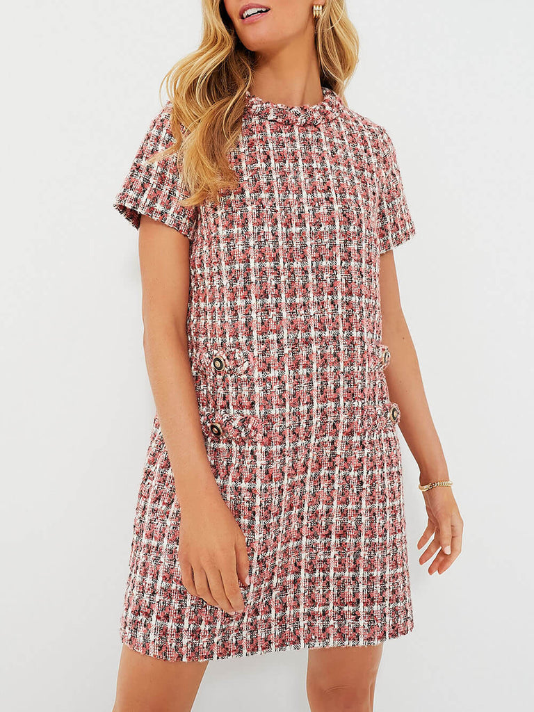 Plaid Fragrant Style Dress