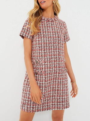 Plaid Fragrant Style Dress