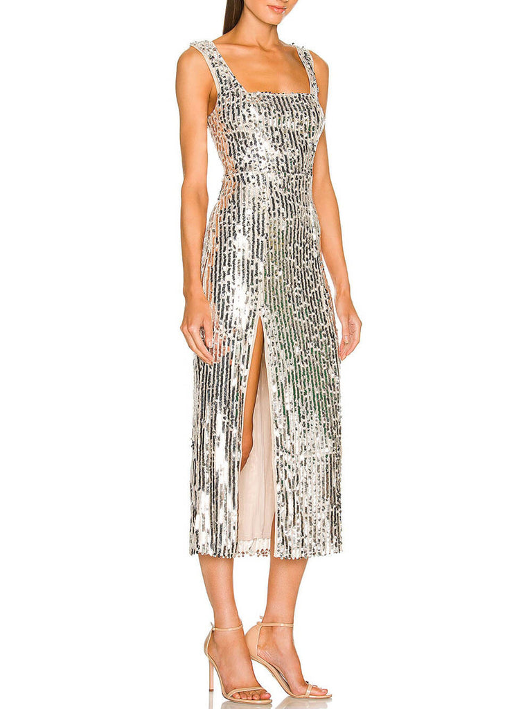 Sequin Midi Dress