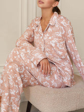 Load image into Gallery viewer, Floral Print Loose Pajama Set