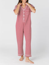 Lataa kuva Galleria-katseluun, Striped Jumpsuit Pajamas