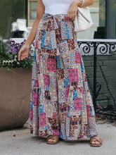 画像をギャラリービューアに読み込む, Multicolor Boho Ethnic Print High Waist Pants