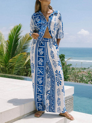 Unique Ethnic Abstract Print Set