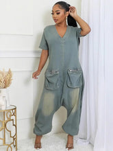 Load image into Gallery viewer, Retro Loose Jumpsuit with Pockets