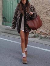 Load image into Gallery viewer, Casual Loose Leopard Print Long Sleeve Jacket