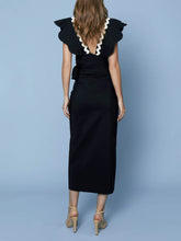 Indlæs billede til gallerivisning Elegant Contrast High Waist Open Front Skirt