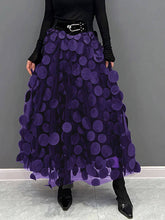 Lataa kuva Galleria-katseluun, Elegant Dot Patchwork Tulle Skirt