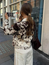 Load image into Gallery viewer, Unique Cow Print Faux Fur Print Shirt Jacket