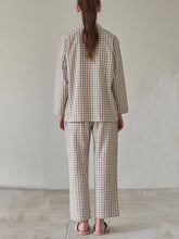 Load image into Gallery viewer, Plaid Print Loose Pajama Set