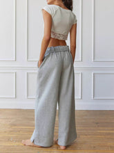 Indlæs billede til gallerivisning Casual And Lazy Style Home Wide Leg Pants