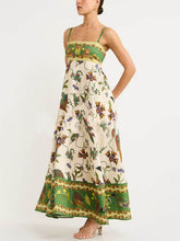 Indlæs billede til gallerivisning Sun Drenched Unique Print Smocked Back Pocketed Dress