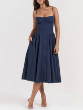 Load image into Gallery viewer, V-Neck Strapless Midi Dress