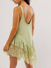 Load image into Gallery viewer, Sleeveless Lace Panel Mini Dress