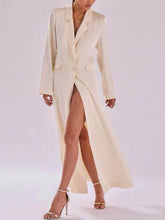 Load image into Gallery viewer, Exquisite Back Hem Slit Oversize Long Line Maxi Blazer Dress