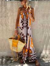 Laden Sie das Bild in den Galerie-Viewer, Ethnic Printed Loose Cami Maxi Dress