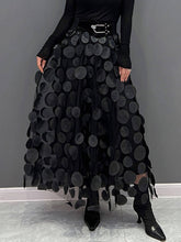 Load image into Gallery viewer, Elegant Dot Patchwork Tulle Skirt