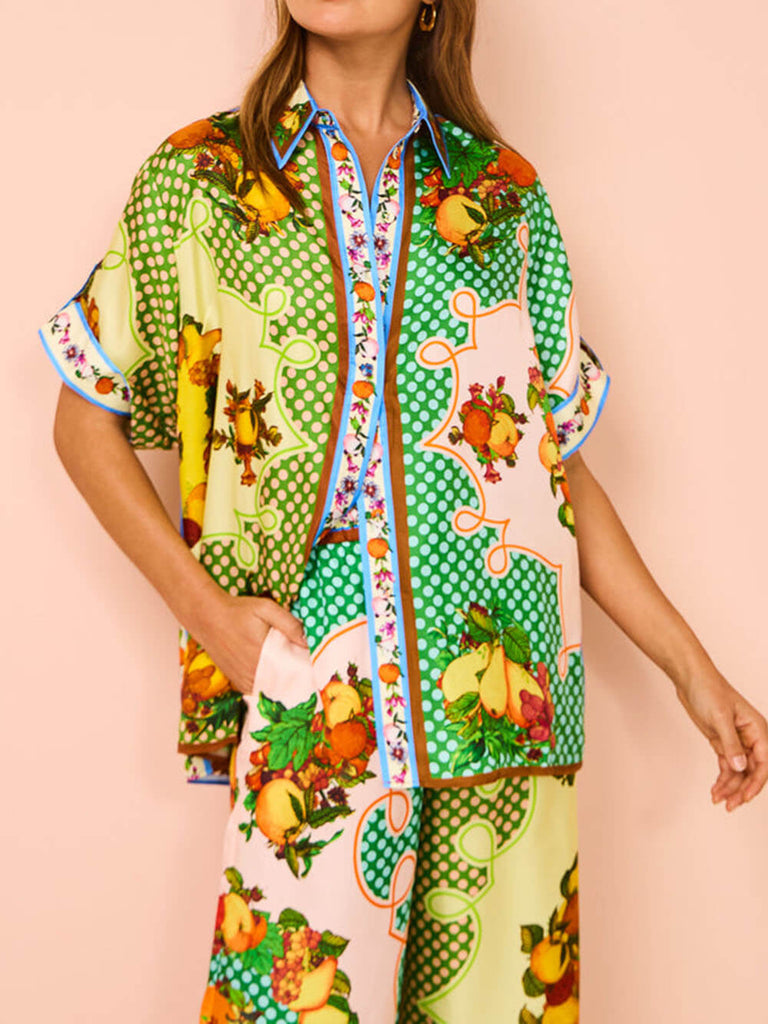 Multicolor Printed Lemon Shirt