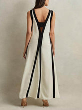 Load image into Gallery viewer, Reversible Style Colorblock A-Line Maxi Dress