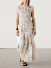 Load image into Gallery viewer, Unique Reversible Lace-Up Pleated Dress