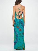 Load image into Gallery viewer, Vacay-Mode Tie Dye Spandex Maxi Dress