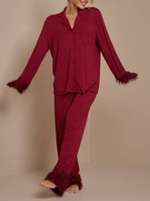 Lataa kuva Galleria-katseluun, Tassel Patchwork Valentine&#39;s Day Pajamas Set