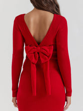 Carica l&#39;immagine nel visualizzatore di Gallery, Scarlet Cashmere Blend Bow Sweater