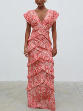 Load image into Gallery viewer, Tamsin Ruffle Maxi Dress