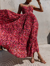 Load image into Gallery viewer, Fashionable Summer Sunshine Pleated Maxi Dress