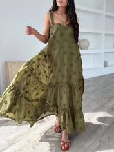 Load image into Gallery viewer, Pretty Flower Decor A-Line Layered Loose Maxi Dress