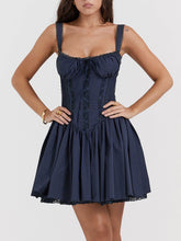 Indlæs billede til gallerivisning French Navy Corset Mini Dress