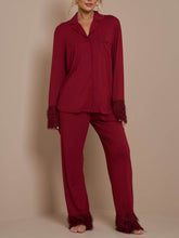 Lataa kuva Galleria-katseluun, Tassel Patchwork Valentine&#39;s Day Pajamas Set