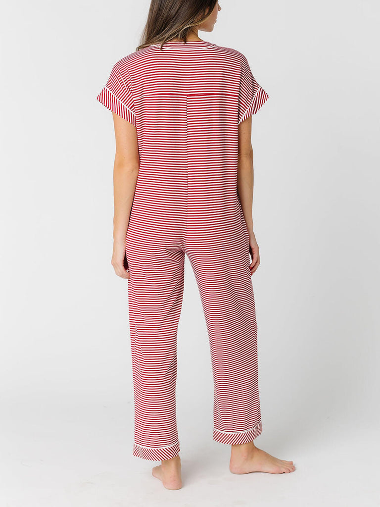 Striped Jumpsuit Pajamas