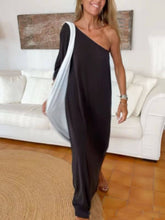 Load image into Gallery viewer, Side One Shoulder Statement Maxi Dress