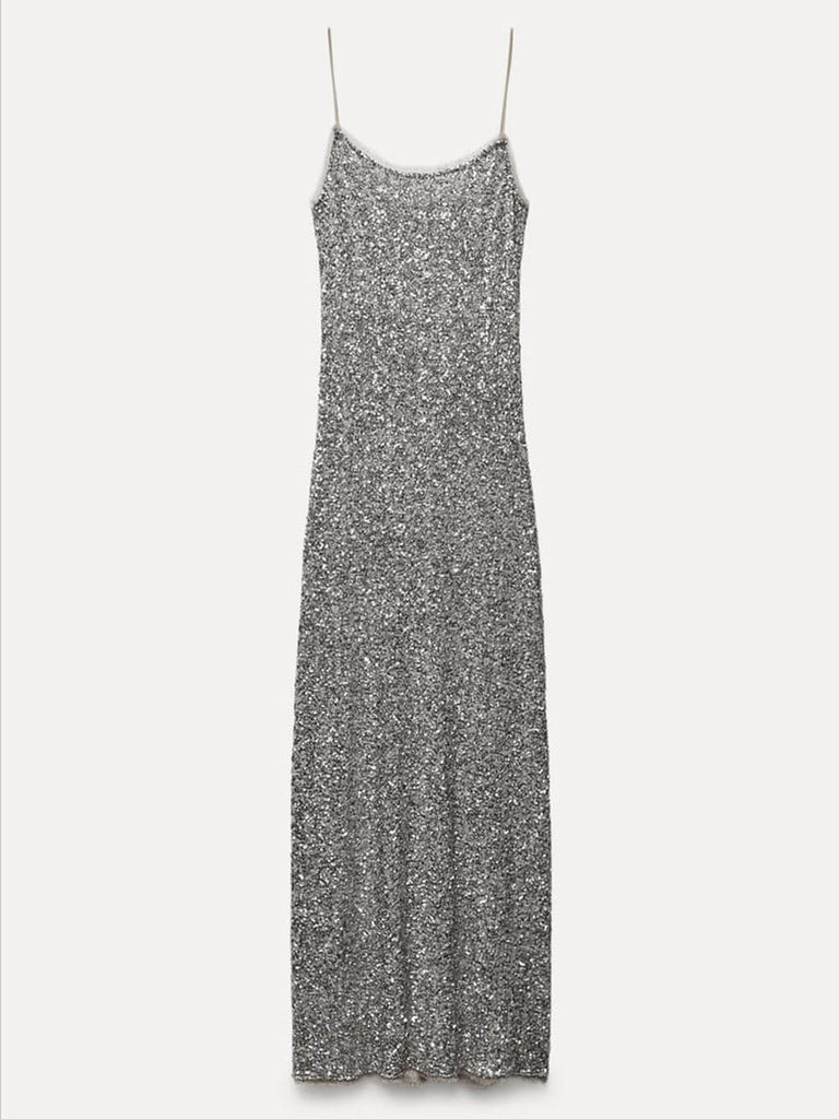 Sequin Slip Dress